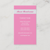 Helder Hibiscus op roze Visitekaartje (Voorkant)