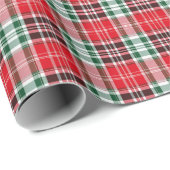 Helder Holiday Plaid Cadeaupapier (Rol Hoek)