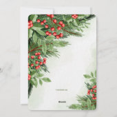 Helder Holliday-foto-kerstkaart Feestdagenkaart (Achterkant)