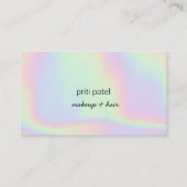 Helder holografisch apparaat haaruitval nagelachti visitekaartje (Voorkant)