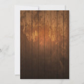 Helder houten uitnodiging voor 50ste trouwdag (Achterkant)