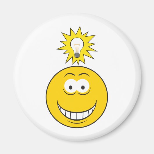 Helder Idee Gezicht Magneet (Voorkant)