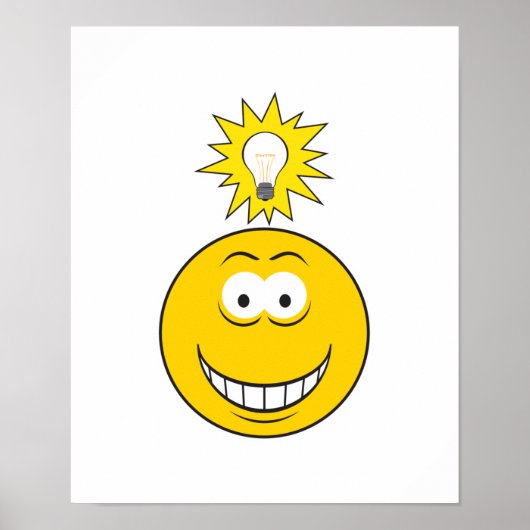Helder Idee Gezicht Poster (Voorkant)