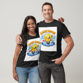 Helder idee: Stickerstijl lichtbol met een speelse T-shirt (Unisex)
