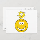 Helder ideeëngezicht briefkaart (Voorkant / Achterkant)