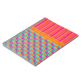 Helder Islamitisch Patroon en Stripes Spiraal Noti Notitieboek (Linkerzijde)