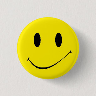 Helder je dag ~  Retro Face Ronde Button 3,2 Cm