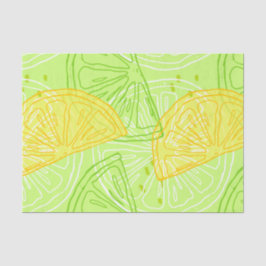 Helder kalkgroen citruscitruscitroenpatroon tissuepapier