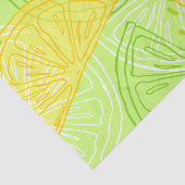 Helder kalkgroen citruscitruscitroenpatroon tissuepapier (Detail)