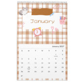 Helder Kawaii Kitty Kunstkalender Kalender (Jan 2027)