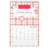 Helder Kawaii Kitty Kunstkalender Kalender (Feb 2027)