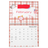 Helder Kawaii Kitty Kunstkalender Kalender (Feb 2027)