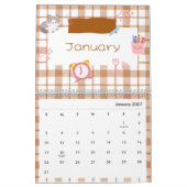 Helder Kawaii Kitty Kunstkalender Kalender (Jan 2027)