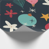 Helder kerstfeest cadeaupapier (Hoek)