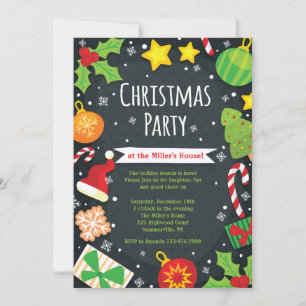 Helder kerstfeest uitnodiging