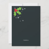 Helder kerstfeest uitnodiging (Achterkant)