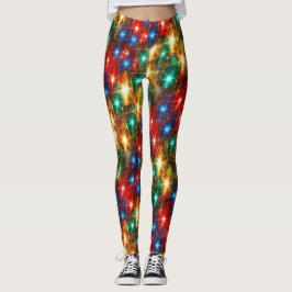 Helder kerstlampjes leggings