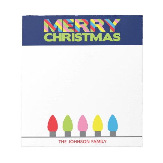 Helder kerstlampjes, speciaal Notitieblok (Voorkant)