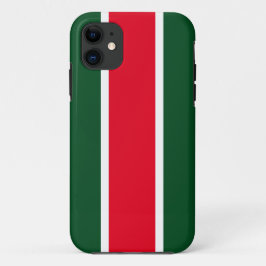 Helder Kerstmis Rood Wit Centrum Groene Strepen Case-Mate iPhone Case