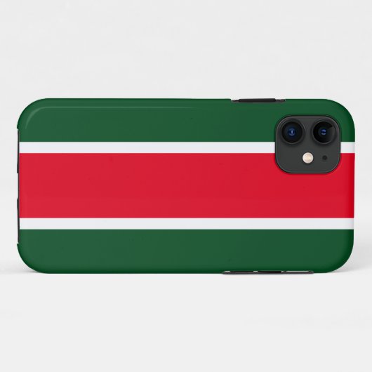 Helder Kerstmis Rood Wit Centrum Groene Strepen Case-Mate iPhone Case (Achterkant (horizontaal))
