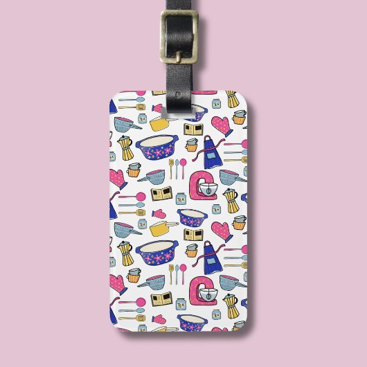 Helder keukengerei Chef Cake Baker Bagage Bagagelabel