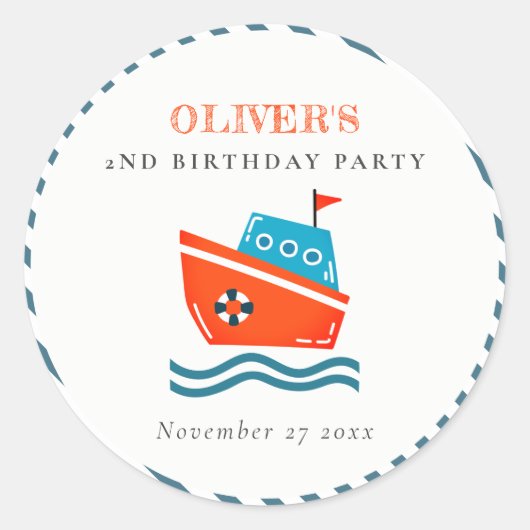 Helder Kinder nivaat elke zondag Ronde Sticker (Voorkant)