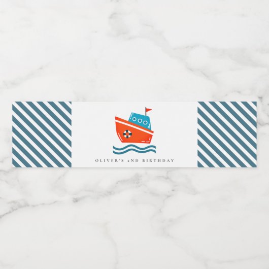 Helder Kinder nivaat elke zondag Waterfles Etiket (Enkel label)