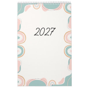 Helder Kleur 12-Maanden Muurkalender Kalender