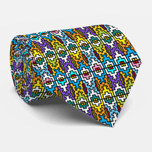 Helder kleuren Afrikaans patroon Stropdas