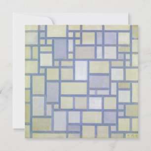 Helder kleuren grijze lijnen Piet Mondrian