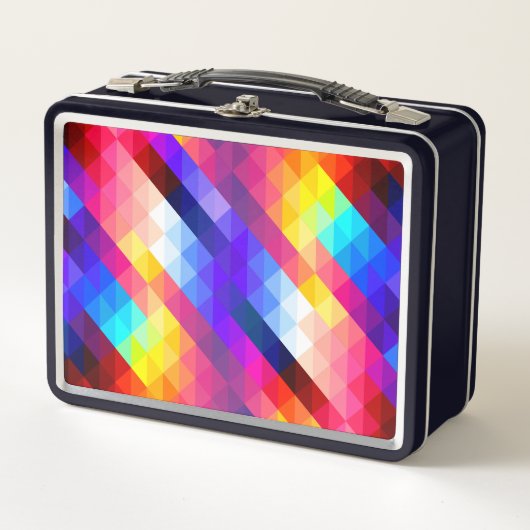 Helder Kleurrijk Abstract Geometrisch Patroon (Voorkant)