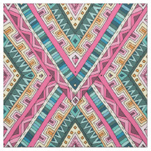 Helder Kleurrijk abstract stammenpatroon Boho