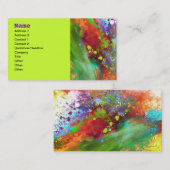 helder kleurrijk abstract visitekaartje (Voorkant / Achterkant)