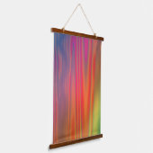 Helder Kleurrijk Abstracte Kunst Hangend Wandkleed (Gebogen)
