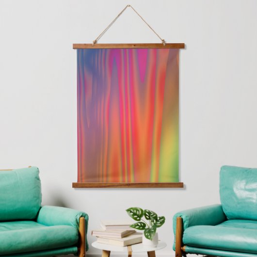 Helder Kleurrijk Abstracte Kunst Hangend Wandkleed (Woonkamer)