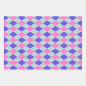 Helder kleurrijk argyle patroon inpakpapier vel (Voorkant 2)