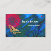 Helder Kleurrijk Artistic Butterfly Visitekaartje (Voorkant)