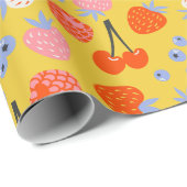 Helder kleurrijk besvruchten patroon cadeaupapier (Rol Hoek)