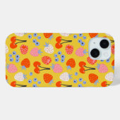 Helder kleurrijk besvruchten patroon Case-Mate iPhone case (Achterkant (horizontaal))