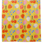 Helder kleurrijk besvruchten patroon douchegordijn (Voorkant)