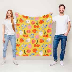 Helder kleurrijk besvruchten patroon fleece deken