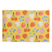 Helder kleurrijk besvruchten patroon kussensloop (Achterkant-Links)