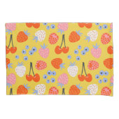 Helder kleurrijk besvruchten patroon kussensloop (Voorkant-Links)