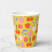 Helder kleurrijk besvruchten patroon papieren bekers (Links)
