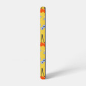 Helder kleurrijk besvruchten patroon samsung galaxy hoesje (Linkerkant)