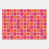 Helder Kleurrijk bloemenpatroon Inpakpapier Vel (Voorkant)