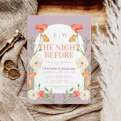 Helder kleurrijk bloemenrepetitie diner kaart