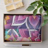 Helder kleurrijk bloemig Zee Turtle & Mandalas Tissuepapier (Geschenk)