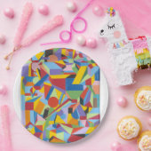 Helder kleurrijk design papier Bord plezier (Feest)