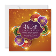 Helder kleurrijk Diwali vuurwerk